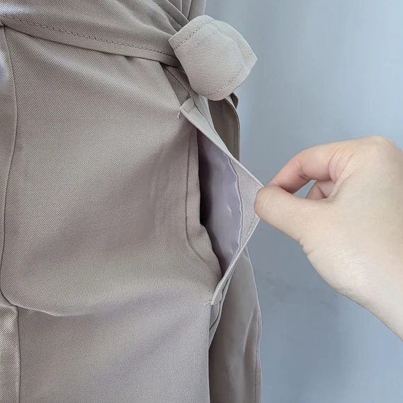 NWT Banana Republic Khaki Women's Trench Coat XS - Picture 7 of 11